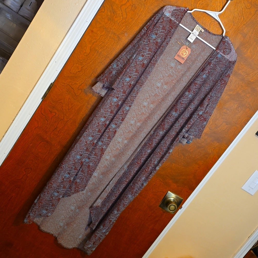 Western shear kimono